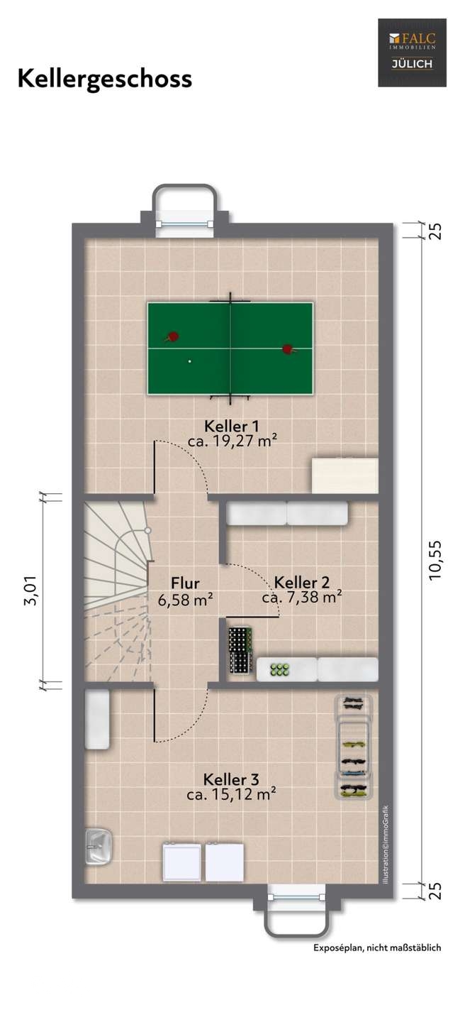Grundriss  KG